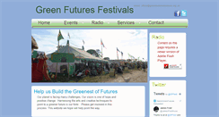 Desktop Screenshot of greenfuturesfestivals.org.uk