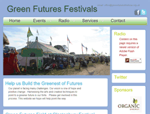 Tablet Screenshot of greenfuturesfestivals.org.uk